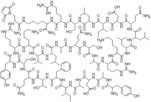 The chemical structure of CJC-1295 with DAC