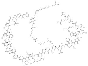 The chemical structure of Semaglutide