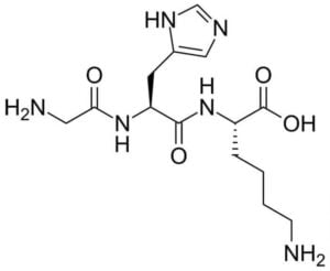 The chemical structure of GHK-CU