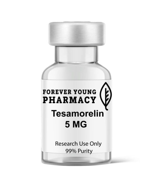 Vial of Tesamorelin 5mg from Forever Young Pharmacy