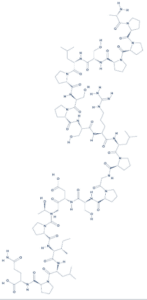 Chemical structure of HCG