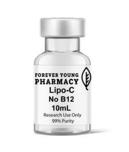 A vial of Lipo-C with No B12 from Forever Young Pharmacy