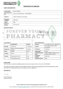 GHK-Cu 100mg  - Blue Copper Peptide - Image 2