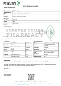 GHK-Cu 50mg  - Blue Copper Peptide - Image 2